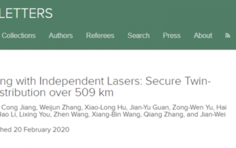 "发送-不发送"独立激光器：509 公里安全双场量子密钥分发！