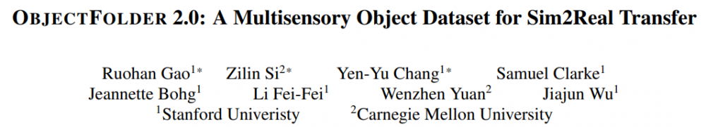 弥平仿真与现实的鸿沟：李飞飞、吴佳俊团队发布用于 Sim2Real 迁移的多感官物体数据集