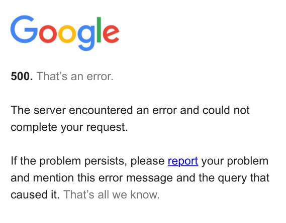 谷歌数据中心发生爆炸，事故疑致谷歌搜索、谷歌地图、Gmail多项服务全球性宕机