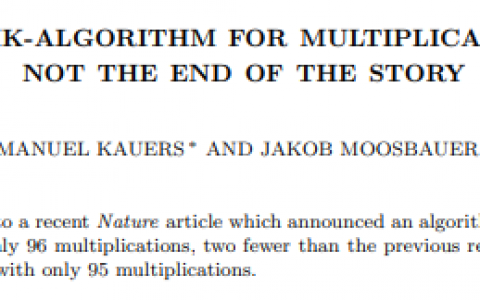 人类反超 AI：DeepMind 用 AI 打破矩阵乘法计算速度 50 年记录一周后，数学家再次刷新