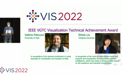 清华刘世霞教授斩获 IEEE VIS 2022 可视化技术成就奖