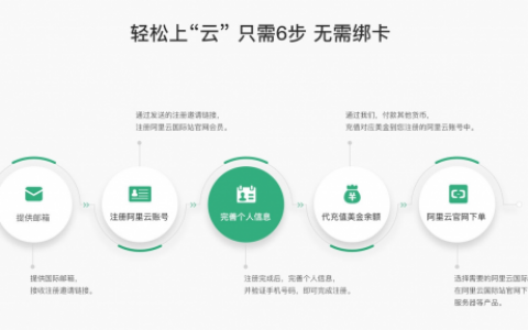 【翼龙云】开通阿里云国际版账号注册教程-无需paypal信用卡即可充值购买服务器