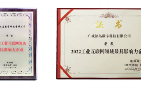 助力企业数字化转型 广域铭岛入围2022行业信息化竞争力成果