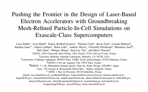 2022 年戈登贝尔奖公布，等离子加速器技术突破获奖