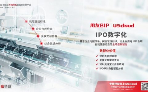注册制下U9 cloud“IPO助手”能干点啥？