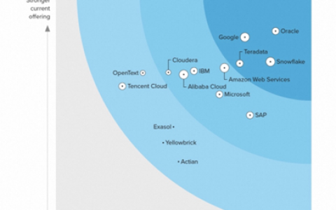 Forrester云数仓报告：阿里云成国内唯一卓越表现者